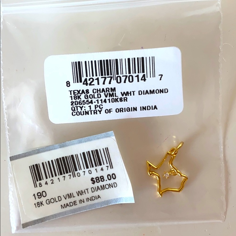 Kendra Scott 18k Gold Texas Charm